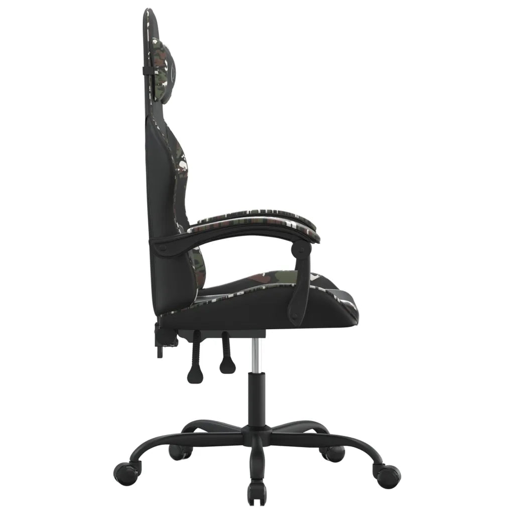 Sedia da Gaming Nero e Mimetico in Similpelle 3143877