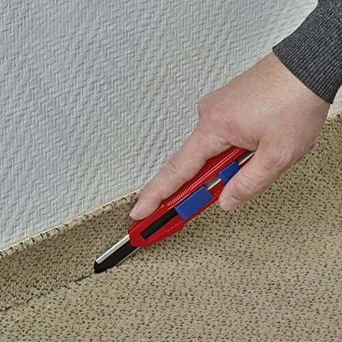 Knipex 90 10 165 BK CutiX Taglierino Universale lama retrattile segmentata 18 mm impugnatura magnesio colore Nero