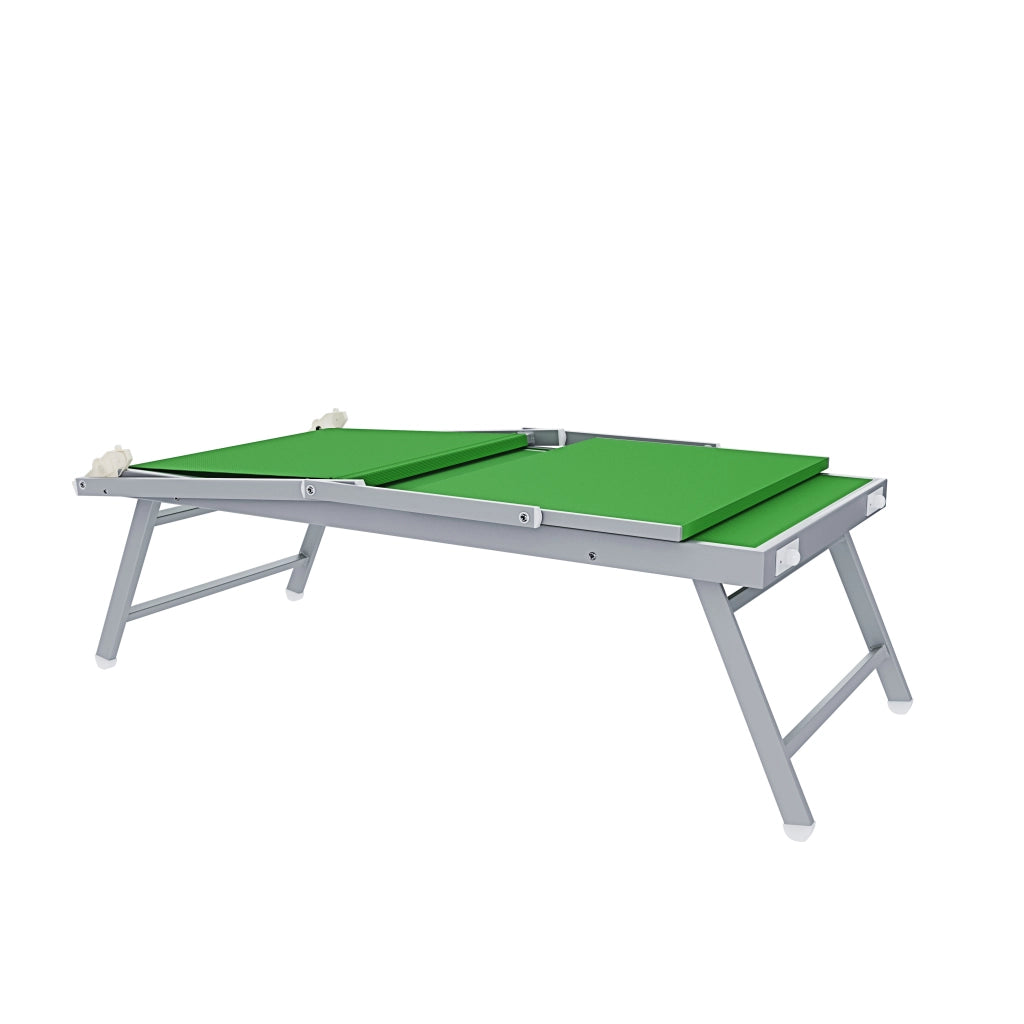 Lettino Sdraio Prendisole Professionale Richiudibile In Alluminio E Textilene con Tettino Parasole Orientabile Lettino Relax Mare Spiaggia Piscina Giardino Solarium 182 x 60 x 38 Cm Verde