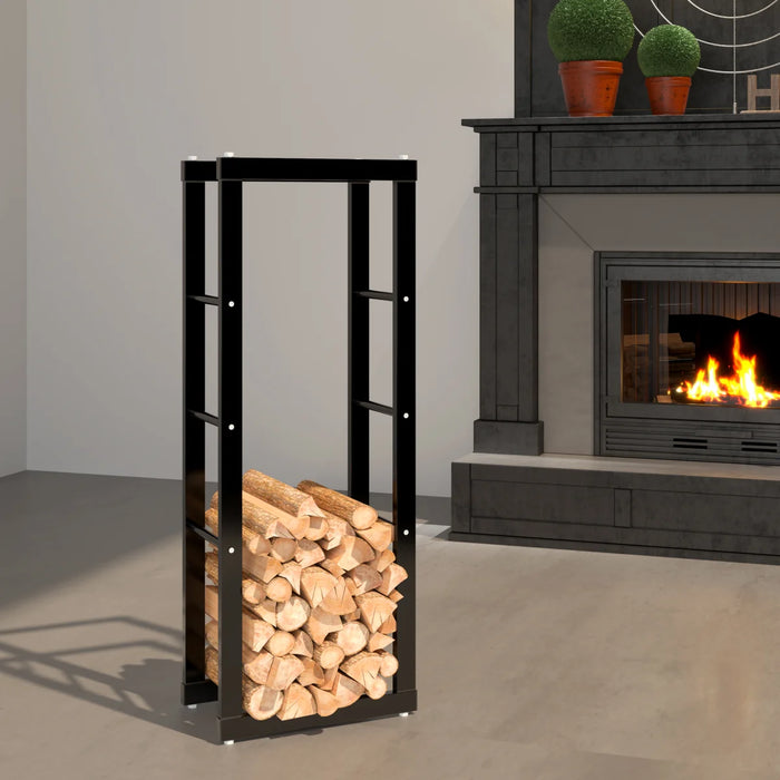 Portalegna, portalegna in metallo 40x25x100 cm