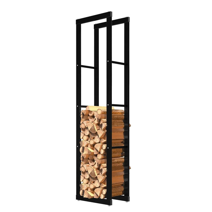 Portalegna, portalegna in metallo 40x25x150 cm