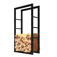 Portalegna, portalegna in metallo 60x25x100 cm