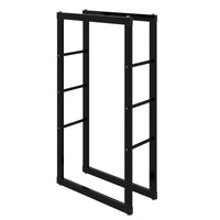 Portalegna, portalegna in metallo 60x25x100 cm