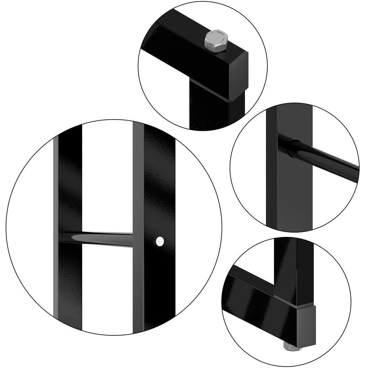 Portalegna, portalegna in metallo 60x25x100 cm