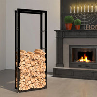 Portalegna, portalegna in metallo 60x25x150 cm