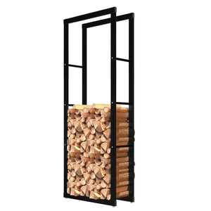 Portalegna, portalegna in metallo 60x25x150 cm