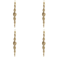 Spirale per Albero di Natale in Vetro con Glitter 16 cm 4 Pz