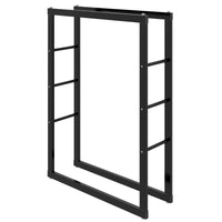 Portalegna, portalegna in metallo 80x25x100 cm