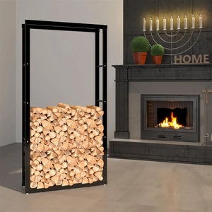 Portalegna, portalegna in metallo 80x25x150 cm