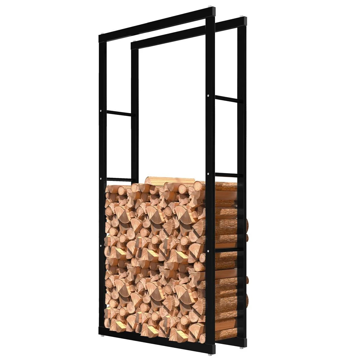 Portalegna, portalegna in metallo 80x25x150 cm