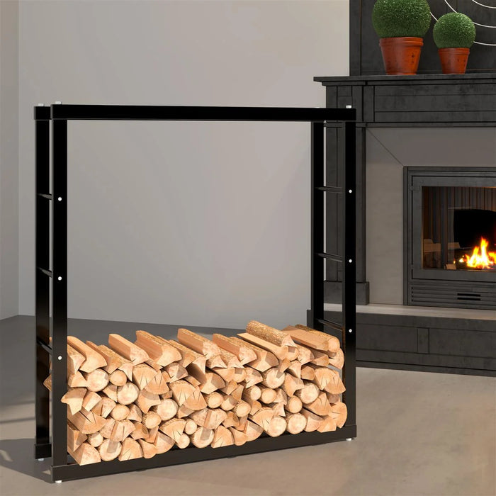 Portalegna, portalegna in metallo 100x25x100 cm