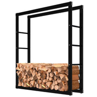 Portalegna, portalegna in metallo 100x25x100 cm