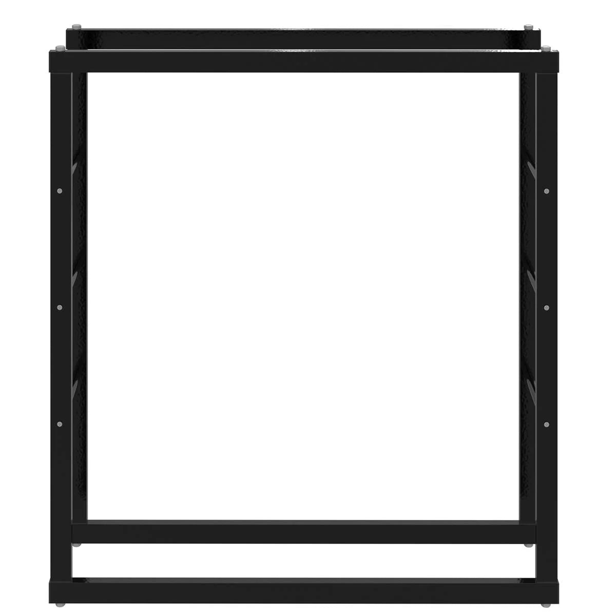 Portalegna, portalegna in metallo 100x25x100 cm