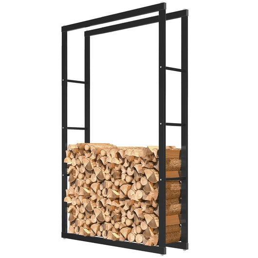 Portalegna, portalegna in metallo 100x25x150 cm