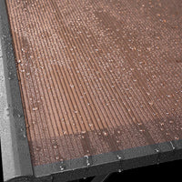 Portalegna in metallo antracite XXL 175 x 70 x 193,5 cm con tetto