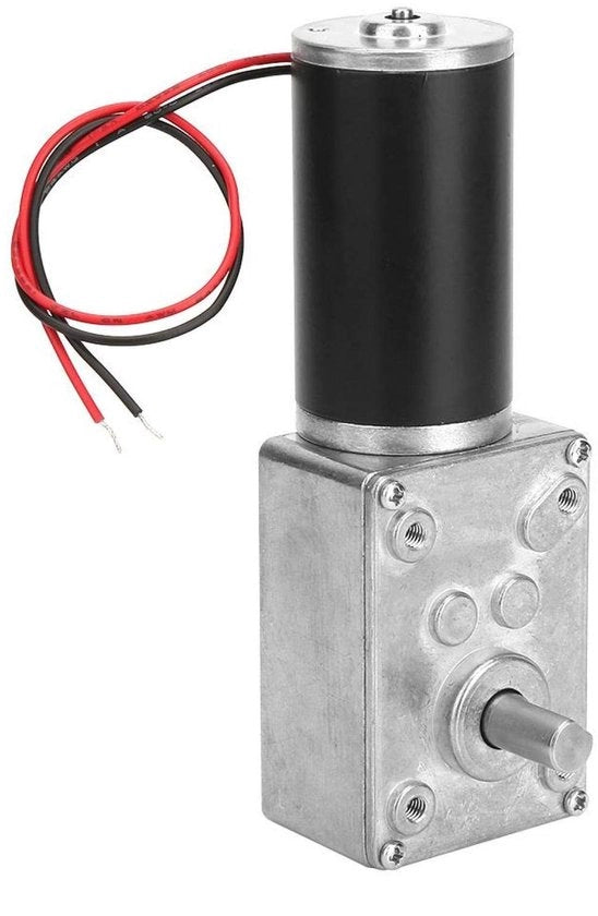 Motore a ingranaggi 12V - Alta velocità di torsione - Motore reversibile - Asse 8 mm - Anticorrosivo - Resistentente all'usura e affidabile