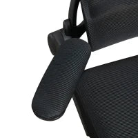 Sedia da Ufficio ad Altezza Regolabile con Inclinazione e Supporto Lombare, 62x58x120-133 cm, Nera