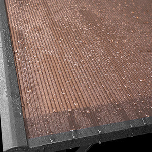 Portalegna in metallo antracite 130 x 70 x 145 cm con tetto