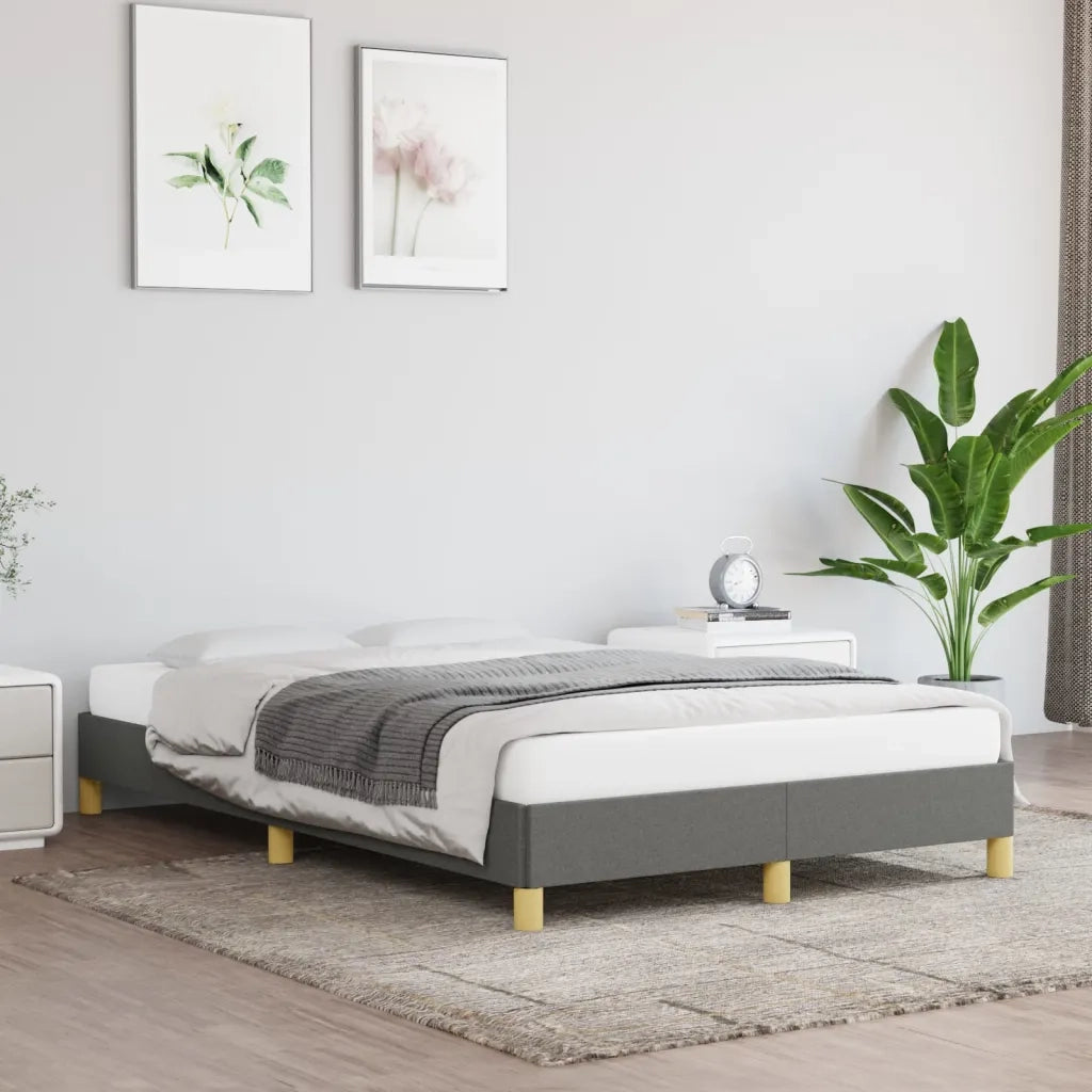 Giroletto senza Materasso Grigio Scuro 120x200 cm Tessuto 346803
