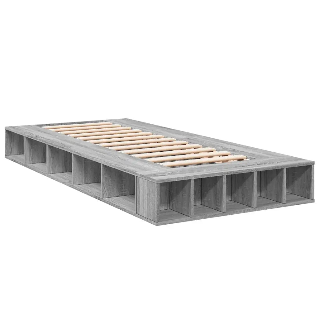 Giroletto-Struttura Letto Grigio Sonoma 90x200 cm in Legno Multistrato 298405