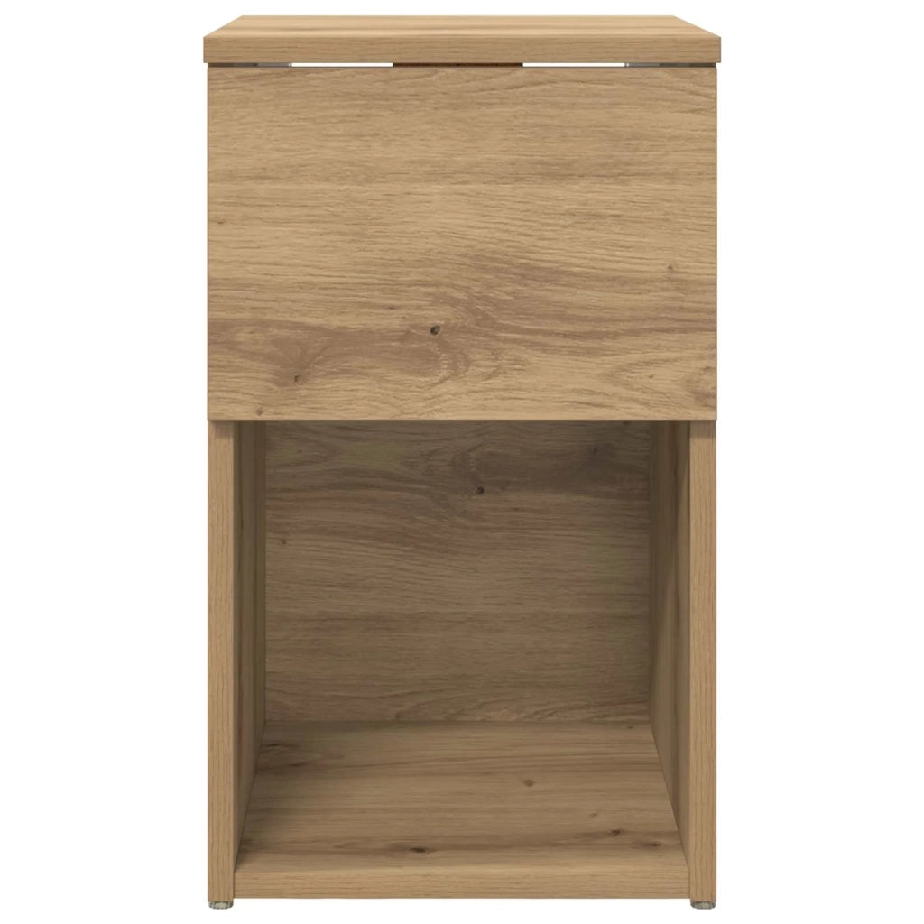 Armadietto per letto 2 pcs Rovere Artigianale 29 x 31,5 x 49 cm 8001112