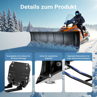 Spazzaneve per quad, 140cm x 40 cm, regolabile, Sgombraneve Spartineve