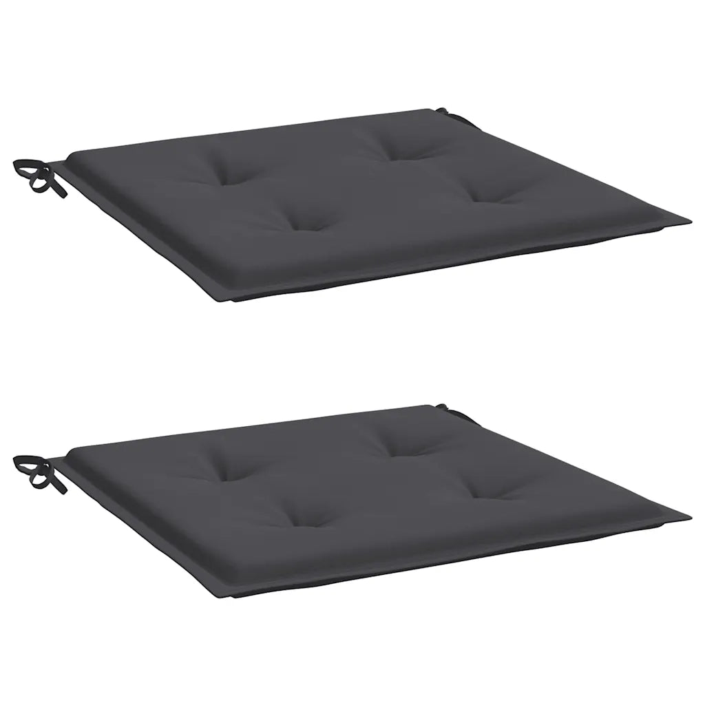 Cuscini per Sedia 2 pz Antracite 40x40x4 cm in Tessuto Oxford 314002