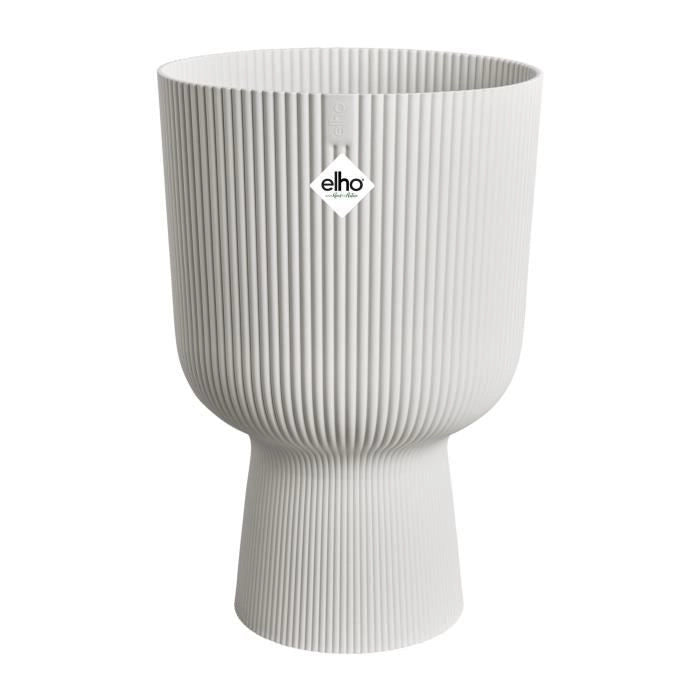 Vaso per fiori - Elho - Vibes Fold Coupe - Bianco - L 30 x P 29,5 x H 45 cm - Interno - 100% riciclato