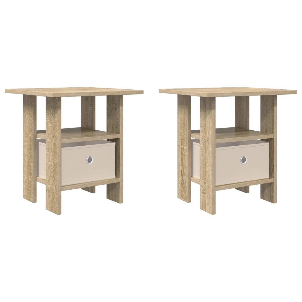 Comodino 2 pcs Rovere Sonoma 41 x 40 x 45 cm Legno multistrato 8000425