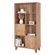 Biblioteca Yasmin, Libreria 5 Ripiani, 80x36x155h cm Marrone Quercia