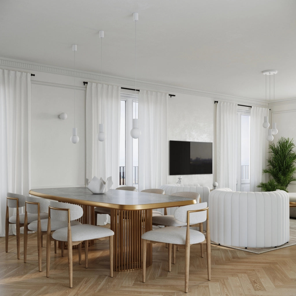 Lampada da tavolo SFERA bianca sfera vetro G9 8W Pure Lume