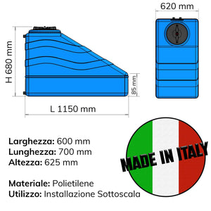 SERBATOIO SSC 300 LT