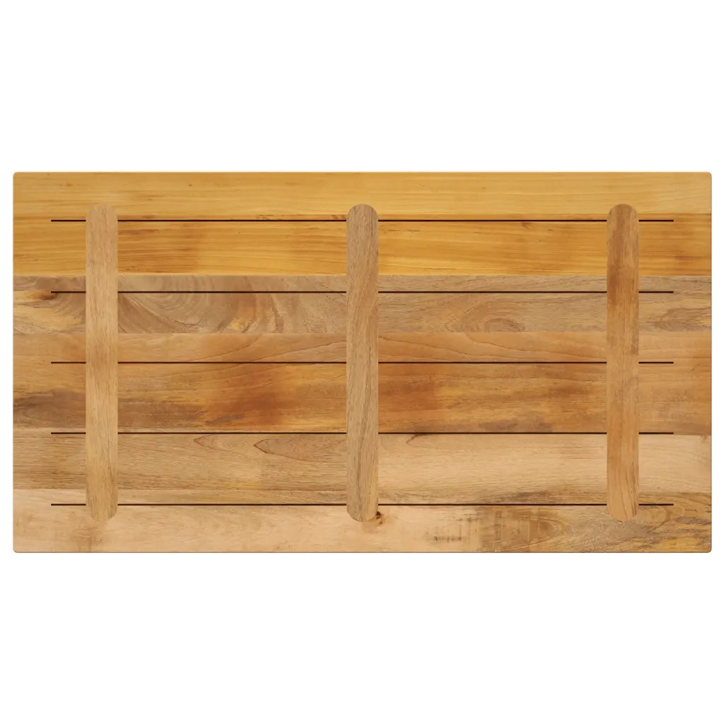 vidaXL Piano per Tavolo 120x60x2,5cm Rettangolare Legno Mango Grezzo