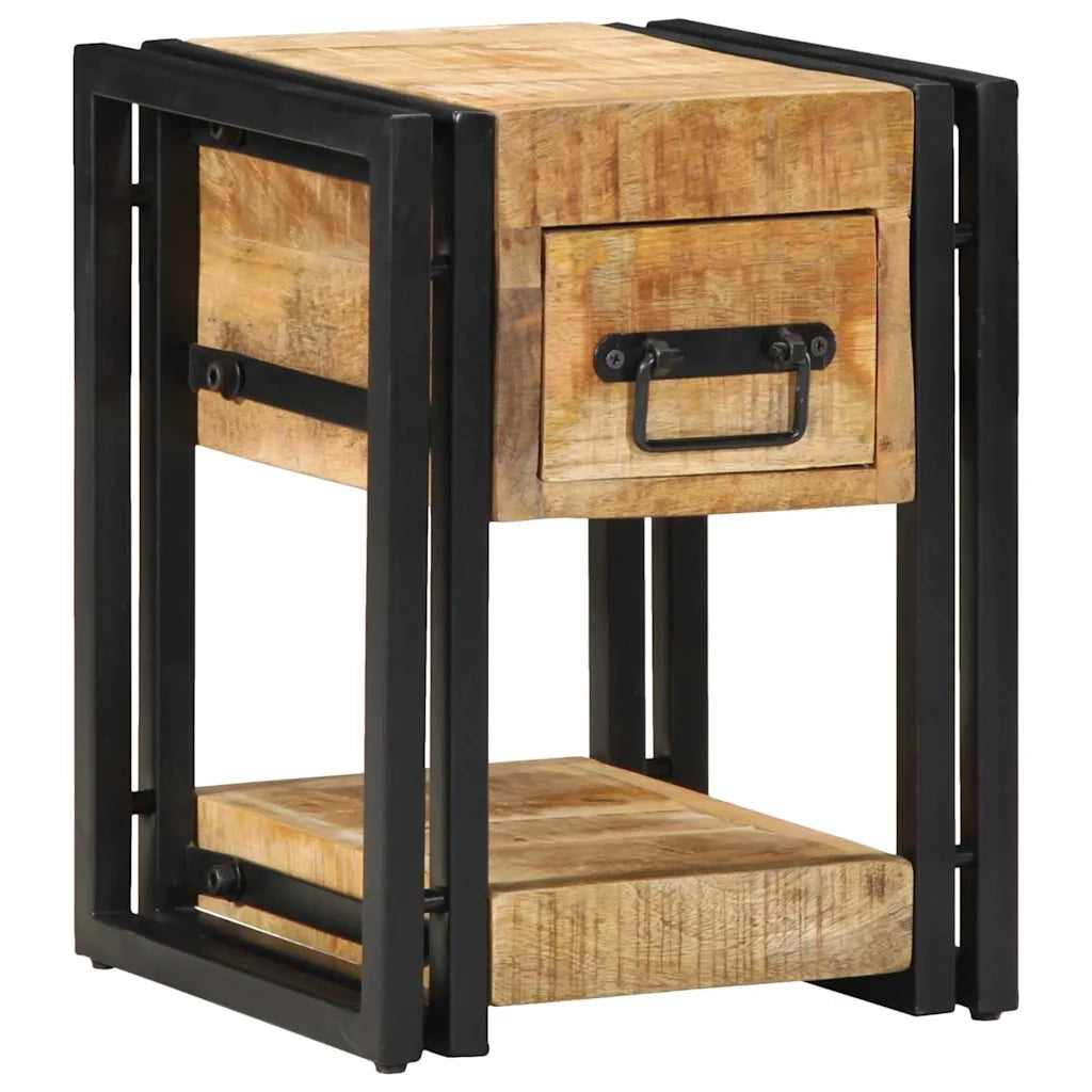 Comodino | Armadio da Notte | Mobiletto da notte 30 x 30 x 40 cm Legno di mango massello
