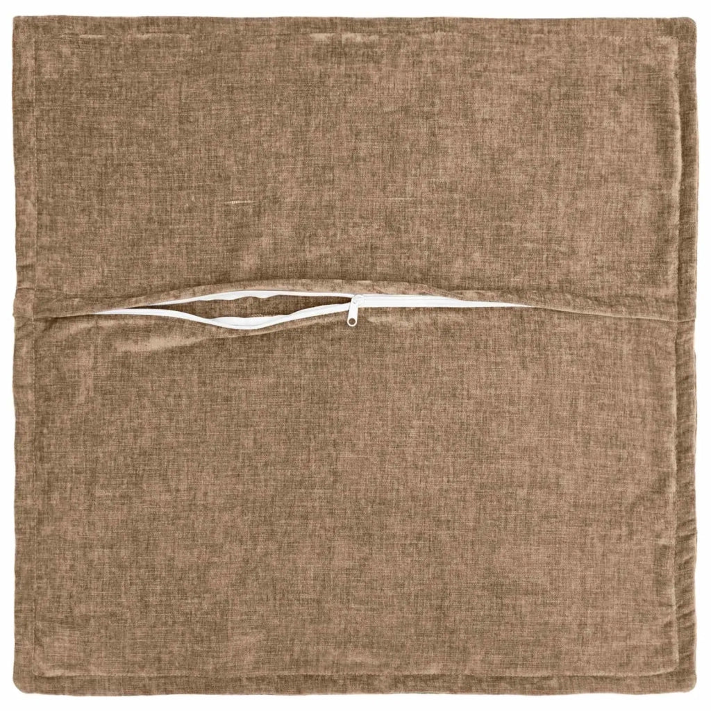 Federa 6 pz HOUTEN Marrone 60 x 60 cm Tessuto Chenille 920770