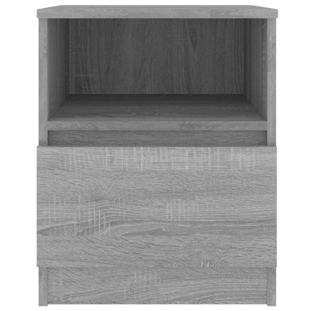 Comodini 2 pz Grigio Sonoma 40x40x50 cm in Legno Multistrato 815819
