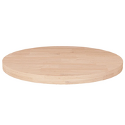 Piano Tavolo Rotondo Ã˜30x2,5 cm Massello di Rovere Non Trattatocod mxl 70581