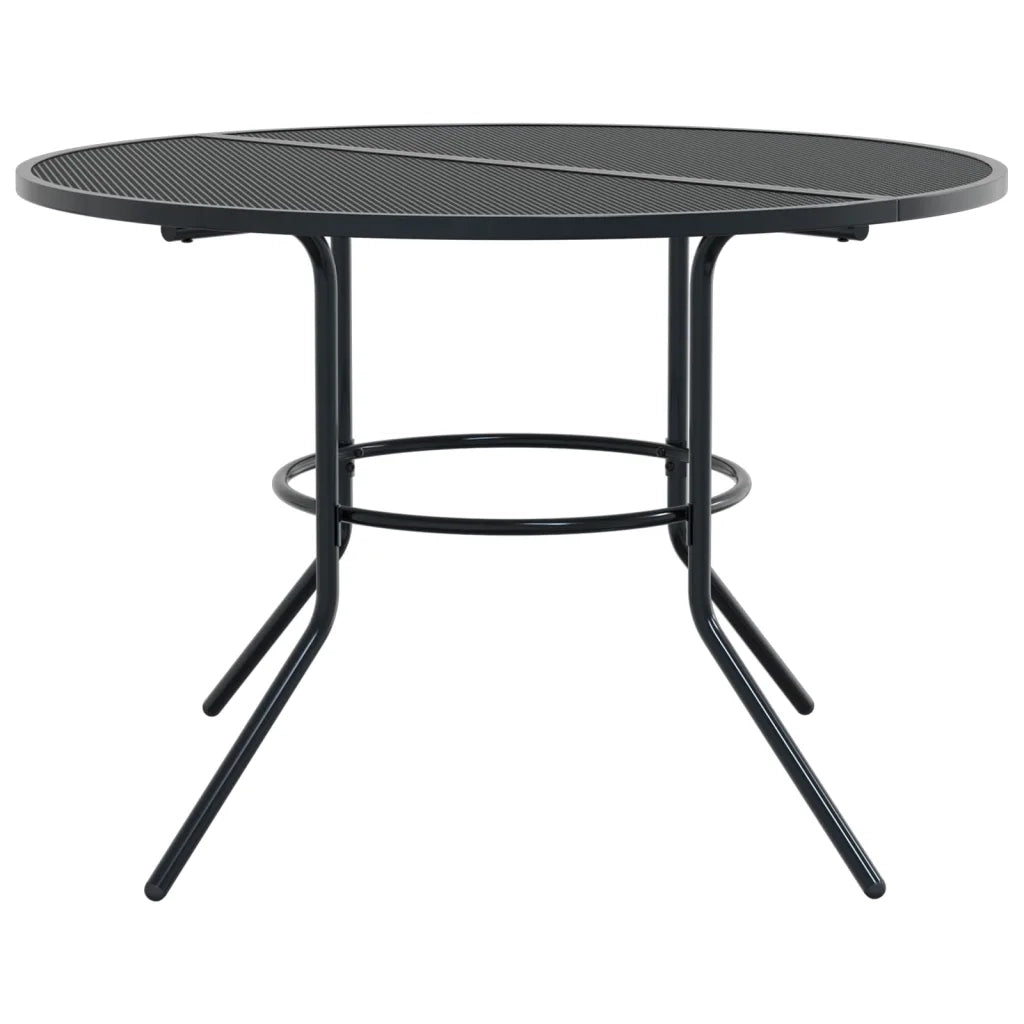vidaXL Sedie da Giardino Reclinabili 7 pz Antracite Acciaio Verniciato