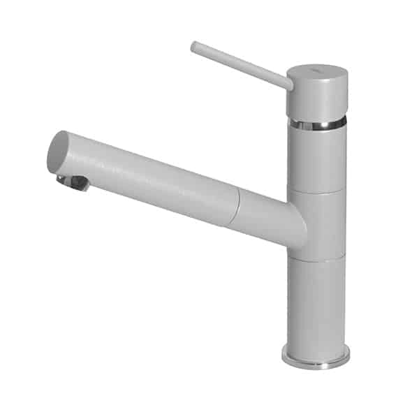 Rubinetto Miscelatore Cucina Elleci Reno Metaltek Grigio Aluminium MMKREN79