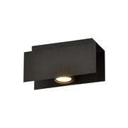 Plafoniera Moderna 1 Luce Persico In Acciaio Nero