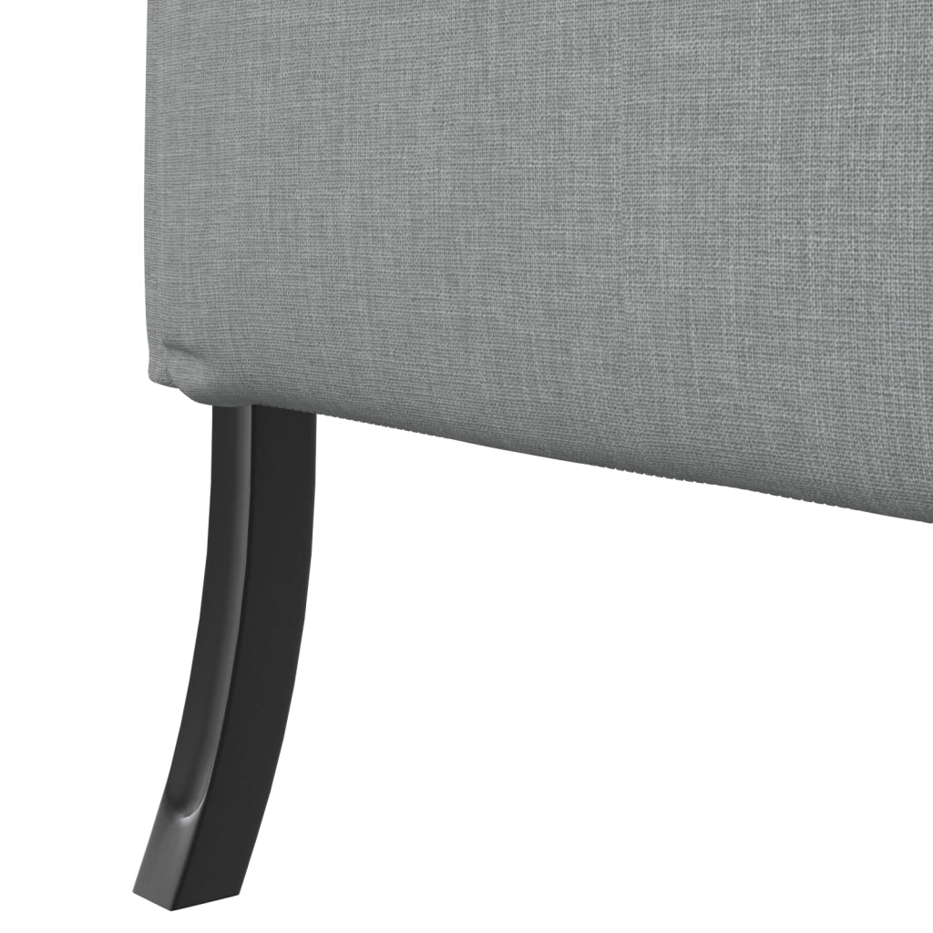 Divano Alto Schienale Grigio Chiaro 109x56x121 cm Tessuto