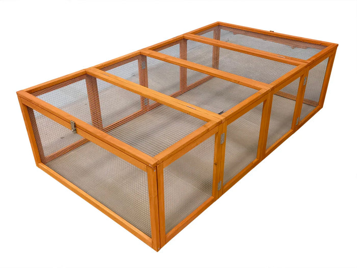 Recinto per conigli da esterno "naturale" 181 x 100 x 48,5 cm