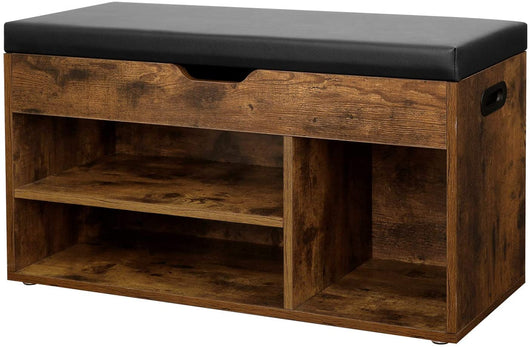 Valora SCARPIERA CON SEDUTA LHS30BX Truciolato Marrone Rustico per Corridoio