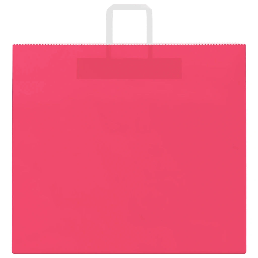 Sacchetti di Carta 250 pz con Manici Rosa 54x15x49 cm