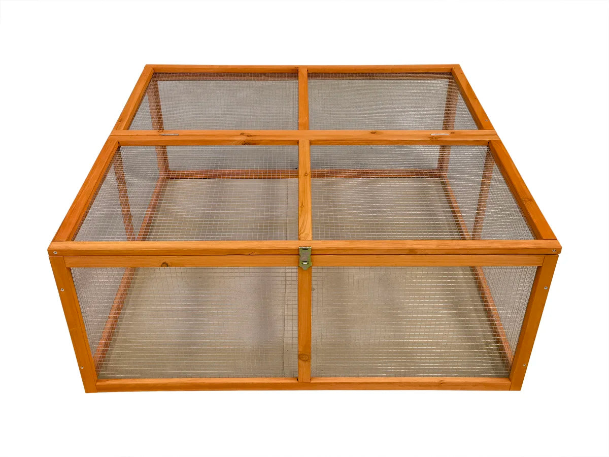 Recinto per conigli da esterno "naturale" 120 x 120 x 48,5 cm