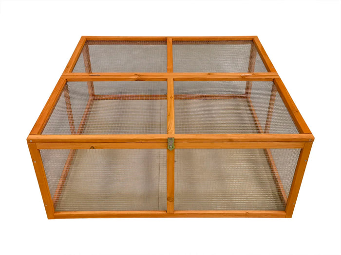 Recinto per conigli da esterno "naturale" 120 x 120 x 48,5 cm