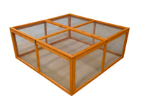 Recinto per conigli da esterno "naturale" 120 x 120 x 48,5 cm