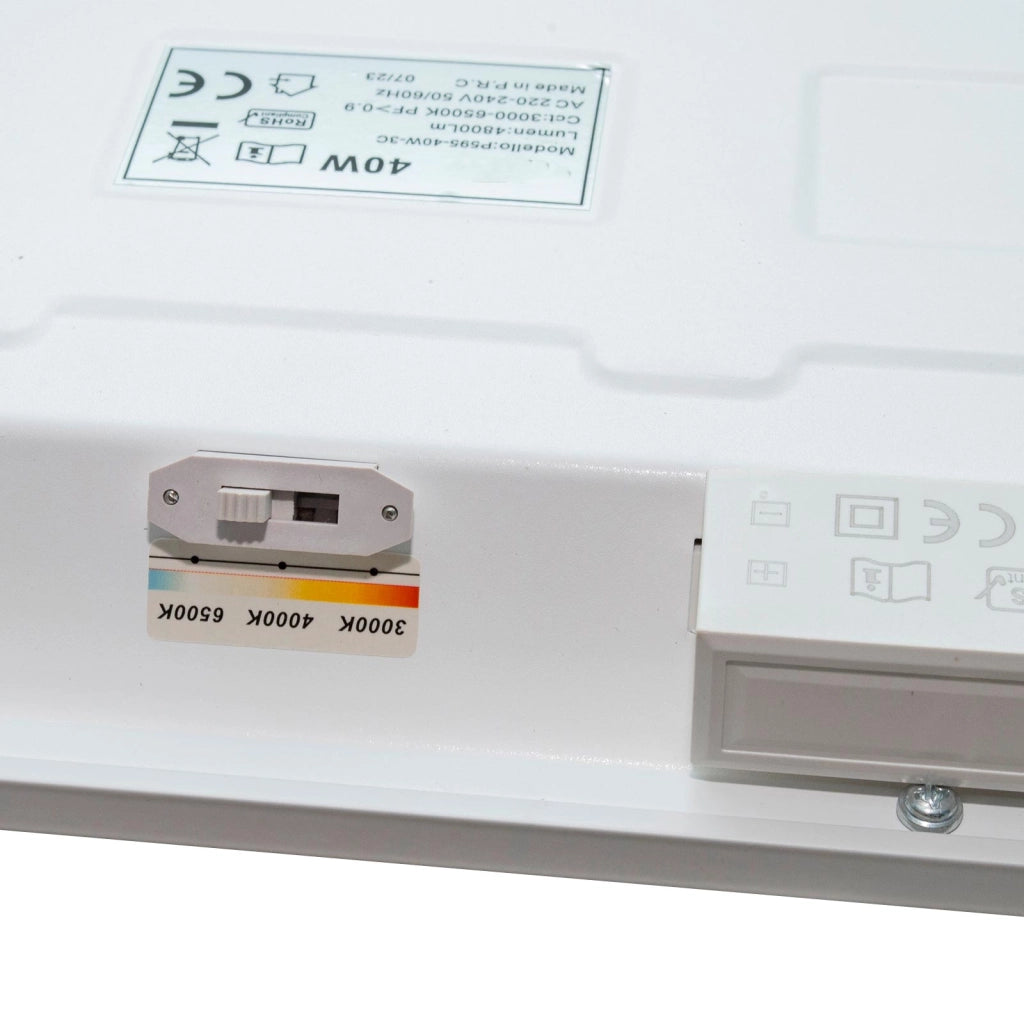Pannello LED incasso quadrato 595x595mm 40W lampada soffitto CCT 3000K a 6500K luce ufficio studio medico ospedale 230V