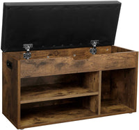 Valora SCARPIERA CON SEDUTA LHS30BX Truciolato Marrone Rustico per Corridoio