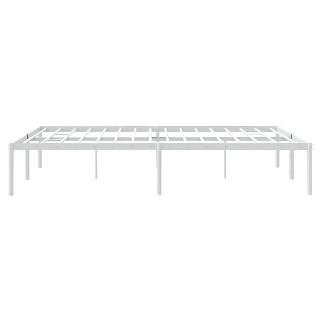 Giroletto-Struttura Letto in Metallo Bianco 140x190 cm 745790